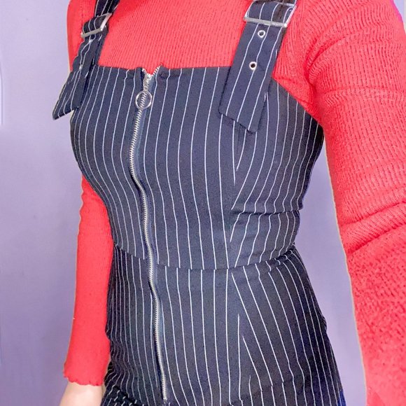 🖤Vertical Stripes Bodycon Jumpsuit - Picture 2 of 4